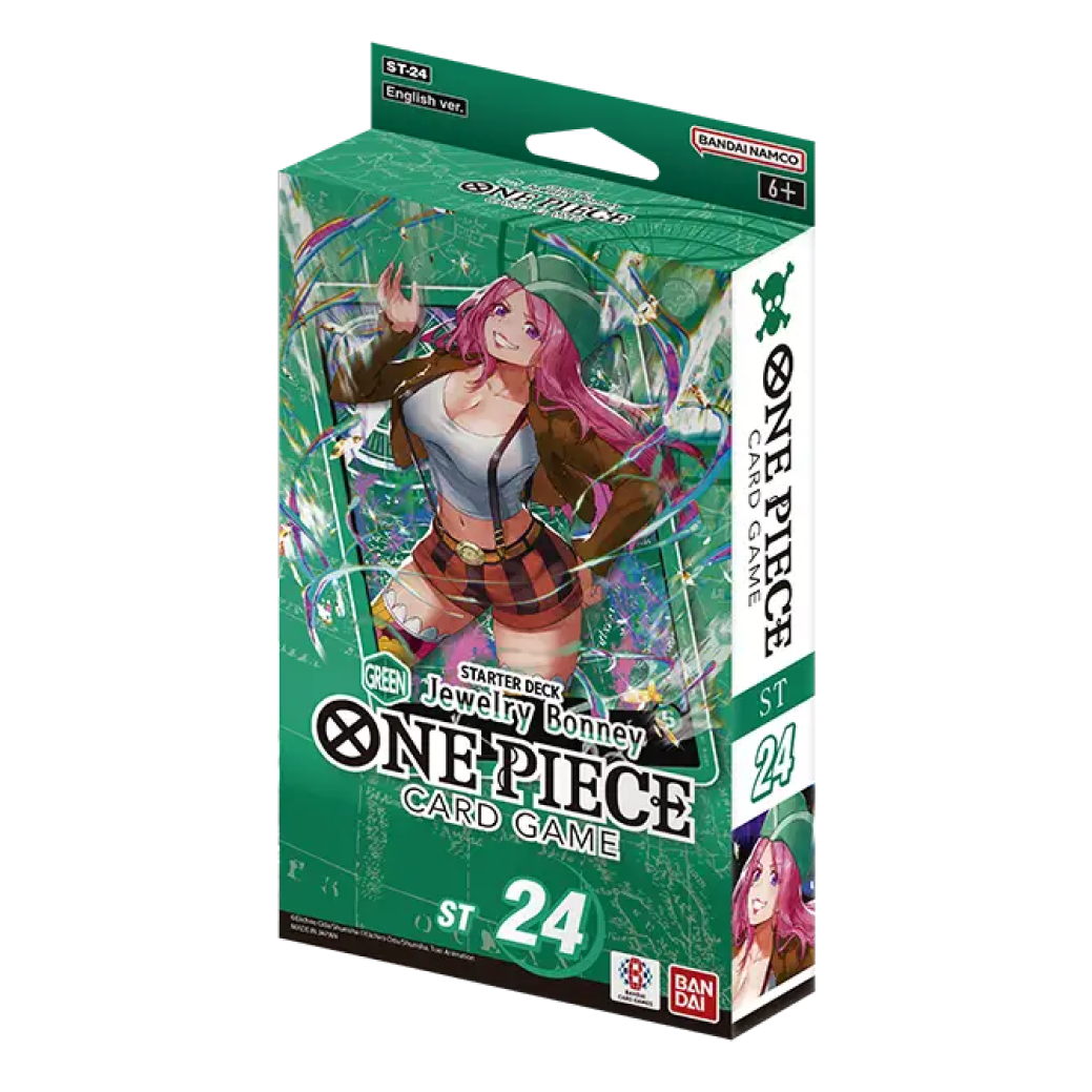 One Piece Card Game: Starter Deck - GREEN Jewelry Bonney - [ST24] (Copy)